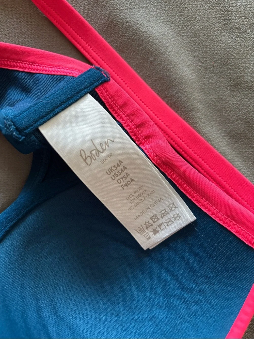Boden Colorblock Bikini Vacation Resortwear Classic